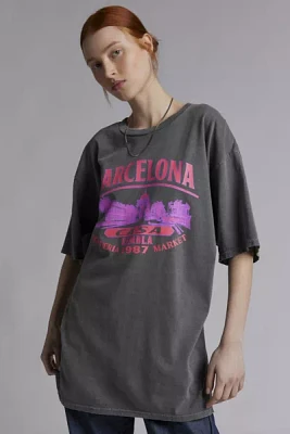 Barcelona Graphic T-Shirt Dress