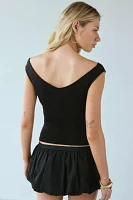 UO Sandy Off-The-Shoulder Crop Top