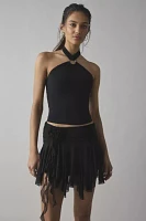 UO Summer O-Ring Y-Neck Cropped Halter Top