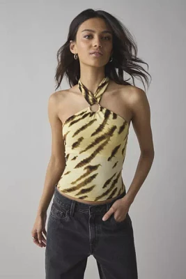 UO Summer O-Ring Y-Neck Cropped Halter Top