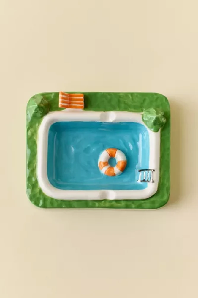 Pool Day Ceramic Ashtray