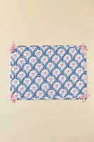 Bow Pattern Embellished Quilted Placemat
