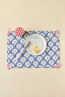 Bow Pattern Embellished Quilted Placemat