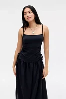 Silence + Noise Eliza Drop Waist Midi Dress