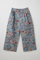 FRIED RICE Paisley Jacquard Zip-Off Pant