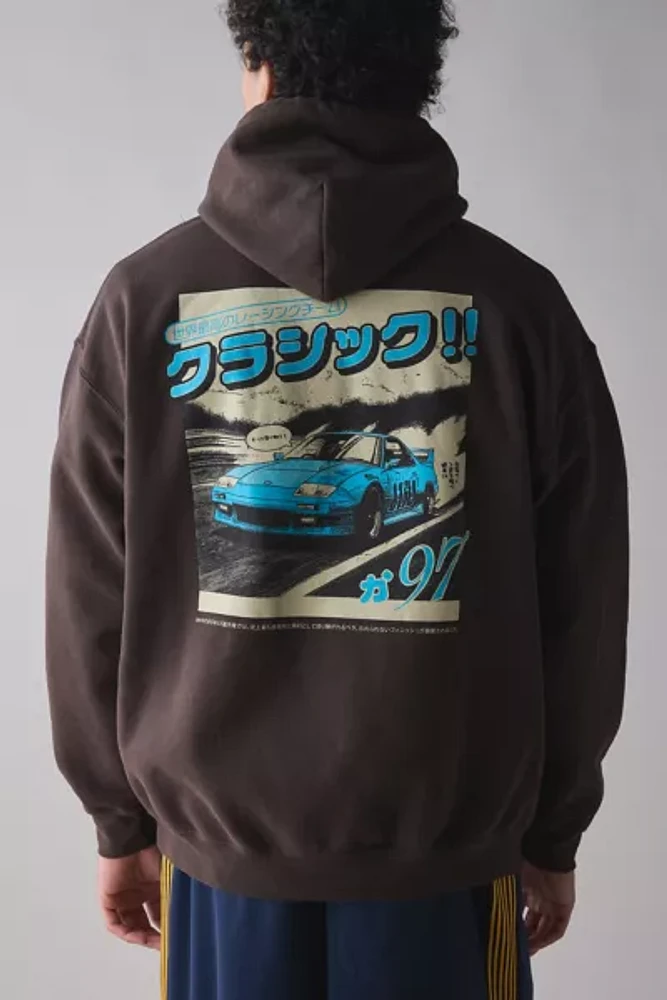 Car Graphic Pullover Hoodie Sweatshirt