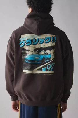 Car Graphic Pullover Hoodie Sweatshirt