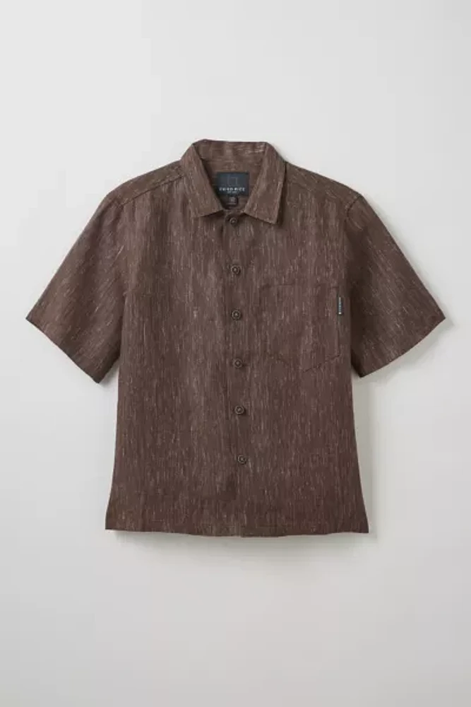 FRIED RICE Textured Linen Short Sleeve Shirt