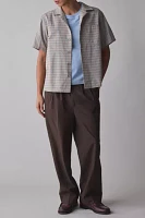 FRIED RICE Grid Pattern Short Sleeve Shirt