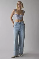Out From Under Gillian Daisy Applique Corset Bra Top