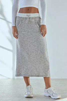 Out From Under Break It Up Maxi Sweat Skirt