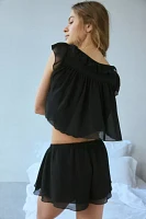 Out From Under Sabrina Tiered Ruffle Micro Short