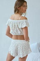 Out From Under Lilly Off-The-Shoulder Button-Down Top