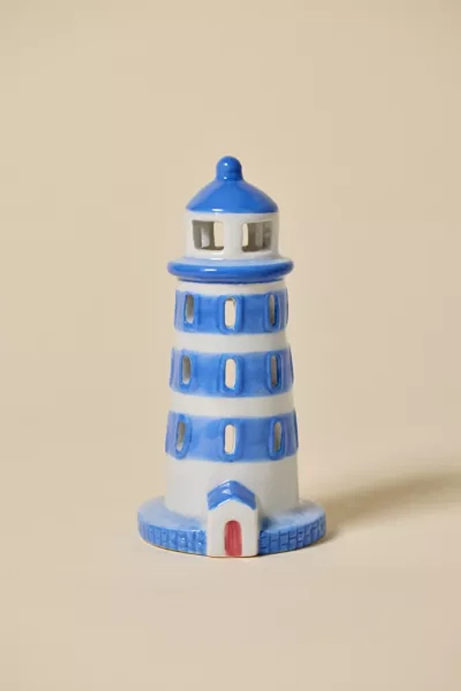 Paddywax Lighthouse Cone Incense & Tea Light Holder Set