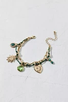 Chiara Chain & Cord Gem Charm Bracelet