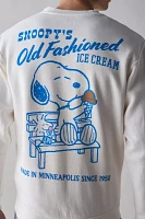 Peanuts Snoopy's Old Fashioned Ice Cream Graphic Long Sleeve Tee