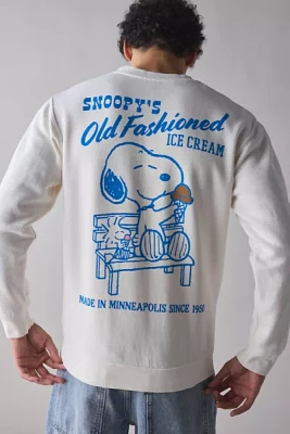 Peanuts Snoopy's Old Fashioned Ice Cream Graphic Long Sleeve Tee