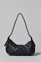 Silence + Noise Riveted Strap Faux Leather Moto Bag