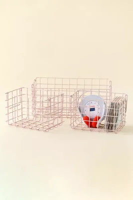 Mustard Made Iron Wire Basket Set