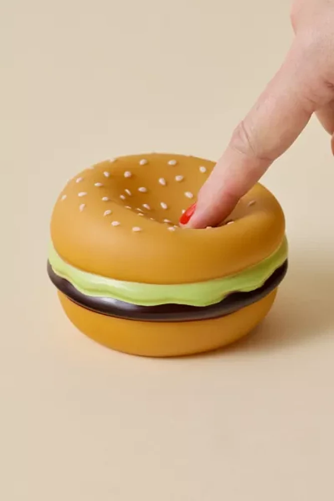 Burger Shape Portable Vinyl LED Table Lamp