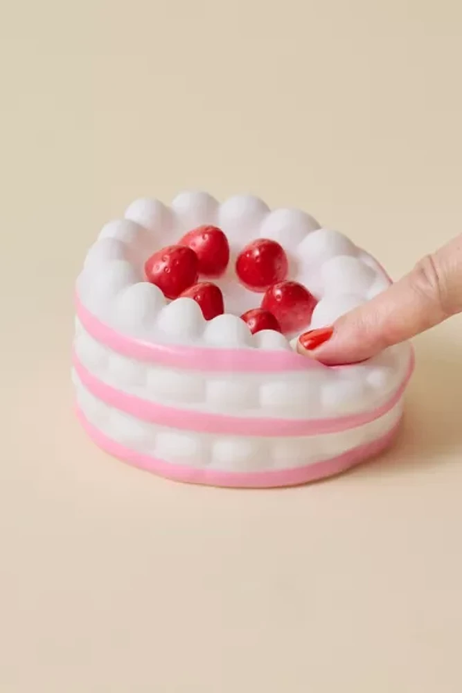 Decadent Cake Shape Portable Vinyl LED Table Lamp