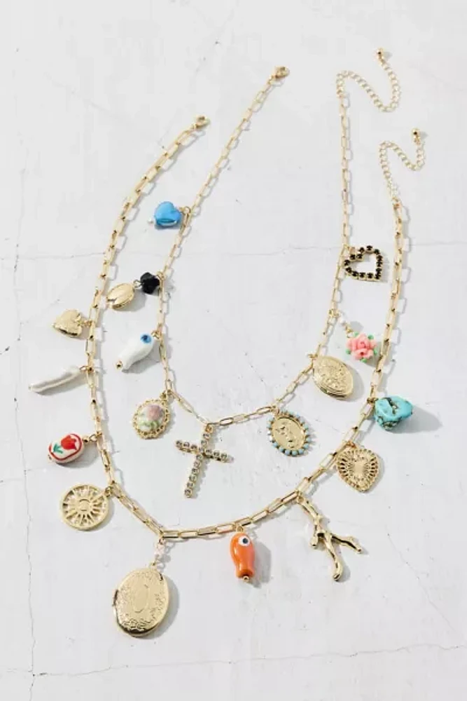 Amalfi Layering Charm Necklace Set