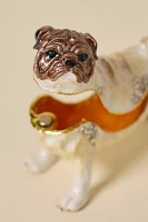 Pug Enameled Trinket Box