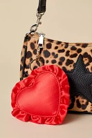 Mini Heart Quilted Pouch Keychain