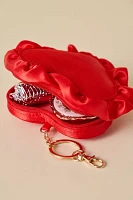 Mini Heart Quilted Pouch Keychain