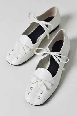Charles & Keith Lace-Up Bow Ballet Flat