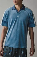 Sergio Tacchini Cielo Velour Polo Shirt