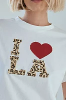 I Heart LA Applique Graphic Slim Tee