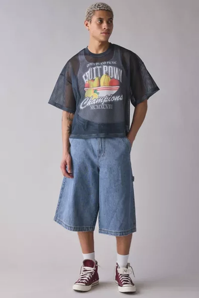 Coney Island Picnic Fruit Bowl Graphic Mesh Tee