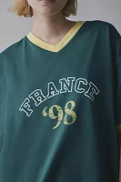 1998 France Oversized V-Neck Jersey Tee