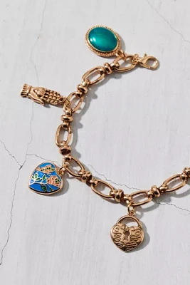 Cynthia Statement Mixed Charm Bracelet