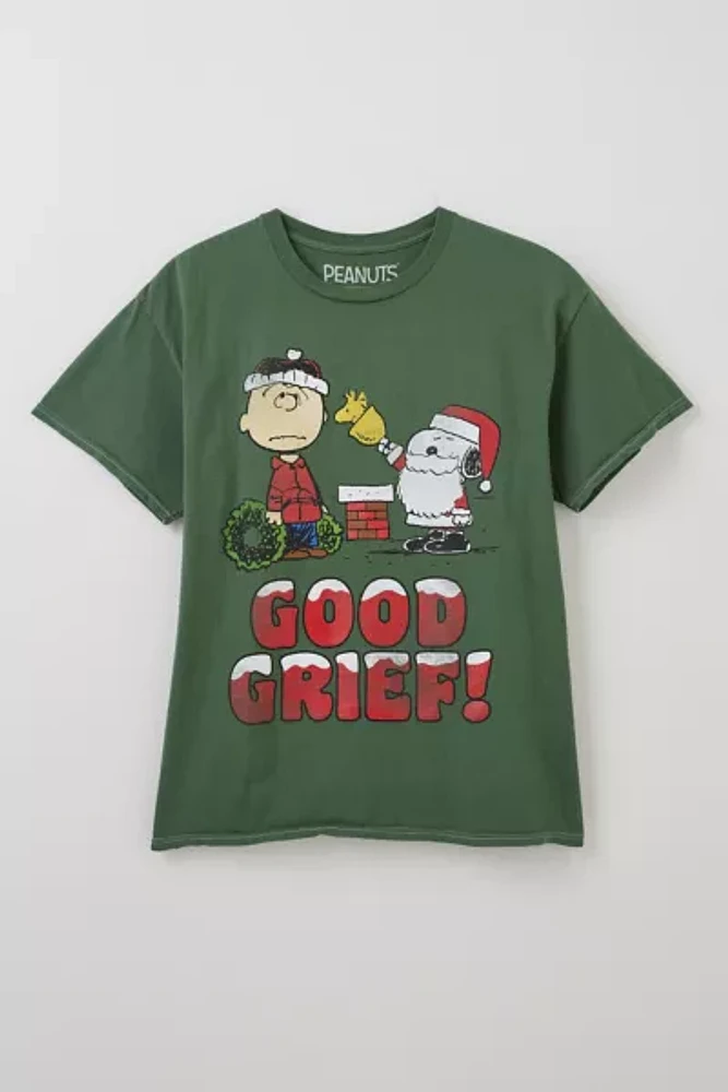 Peanuts Good Grief Holiday Graphic Tee