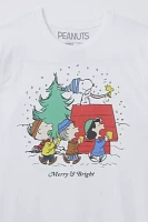 Peanuts Merry & Bright Cotton Graphic Tee