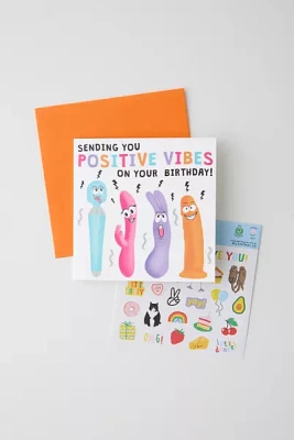 Positive Vibes Birthday Card