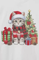 Holiday Kitten Cotton Graphic Tee