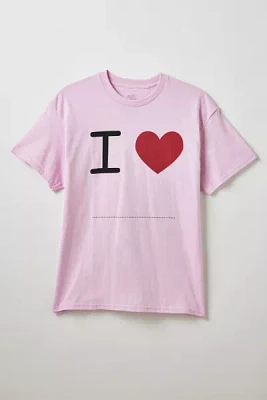 I Love Blank Graphic Tee