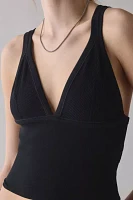 Out From Under Jade Seamless Knit Cutout Tank Top