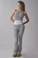 Frankies Bikinis Dylan Striped Cloud Knit Halter Top