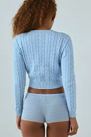 Frankies Bikinis Dudley Cable Knit Cardigan