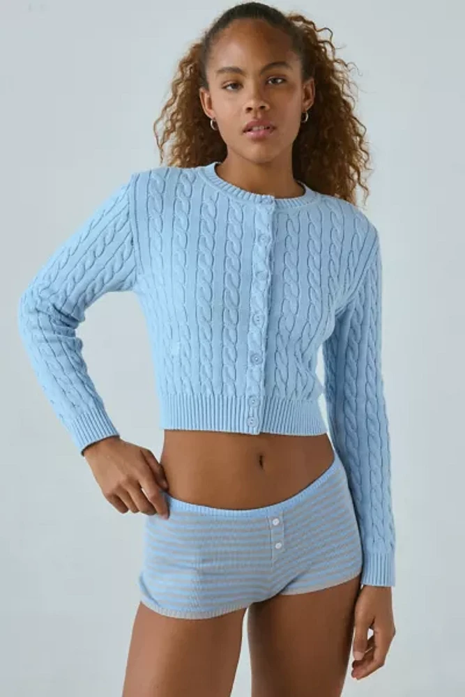 Frankies Bikinis Dudley Cable Knit Cardigan