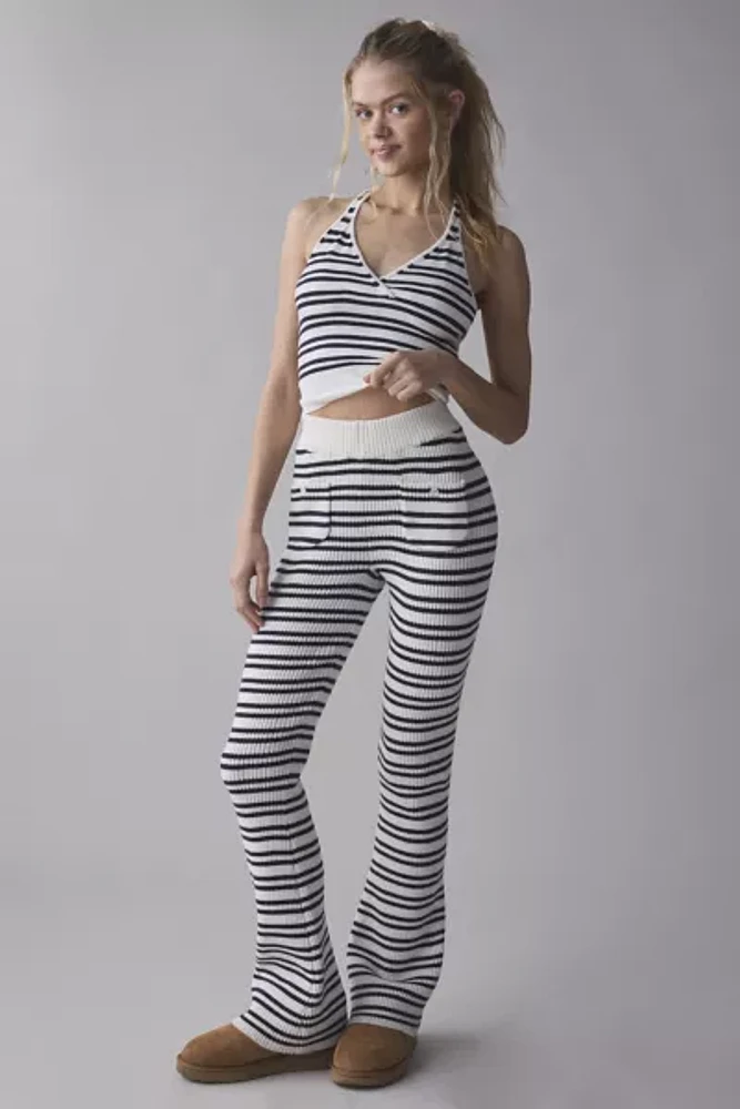 Frankies Bikinis Camden Striped Cloud Knit Pant