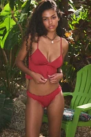 Out From Under Elodie Ruffled Cheeky Bikini Bottom