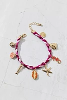 Amalfi Braided Shell Charm Bracelet