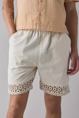 Native Youth Clay Lace Trim Short