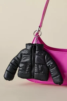 Mini Puffer Jacket Shaped Keychain
