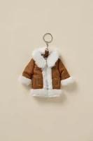 Mini Penny Lane Faux Fur Lined Coat Keychain